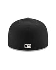 San Diego Padres Black on Black White Outline 59Fifty Fitted