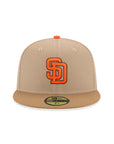 San Diego Padres Camel Khaki Padres Baseball Club Side Patch 59Fifty Fitted