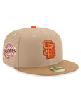 San Diego Padres Camel Khaki Padres Baseball Club Side Patch 59Fifty Fitted