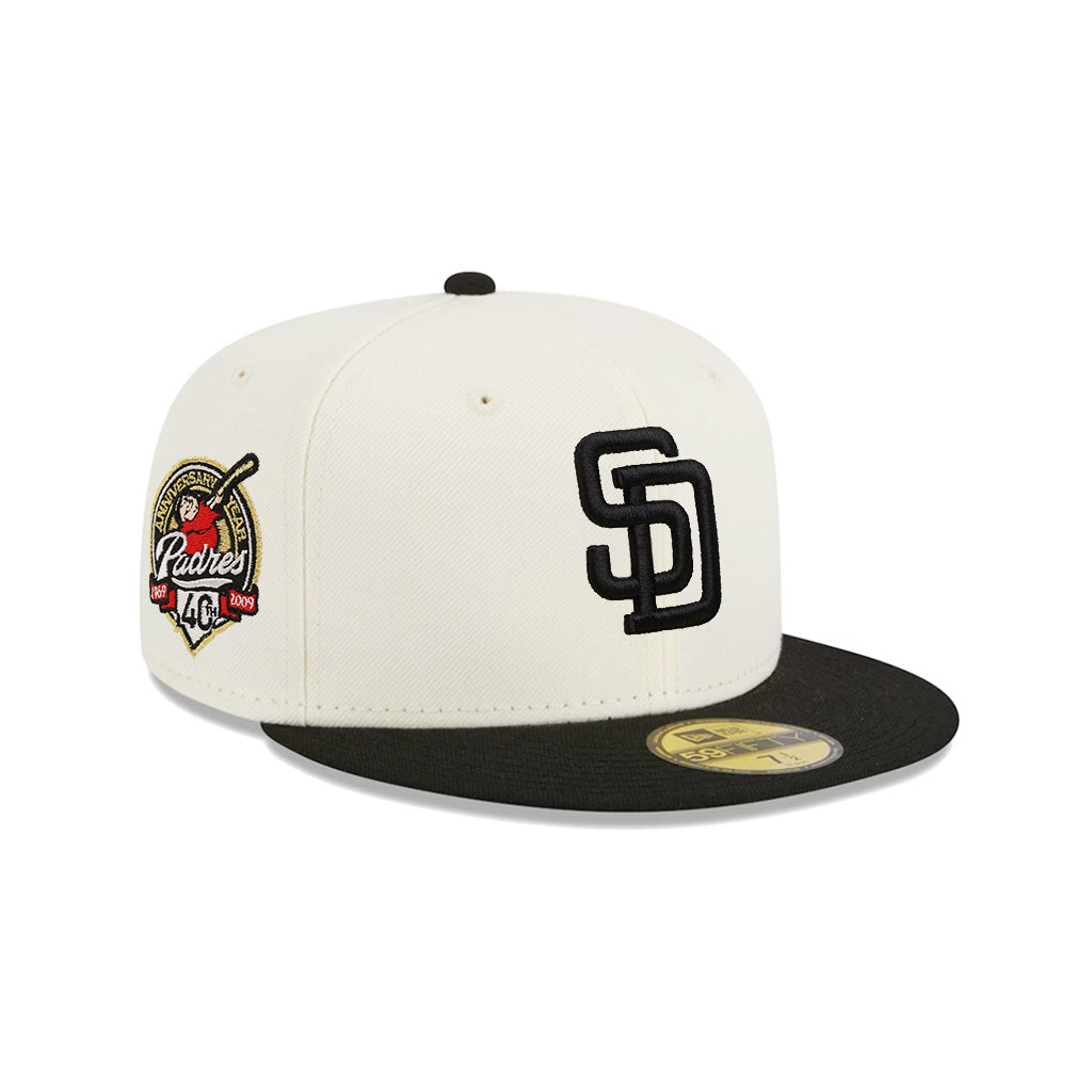 San Diego Padres Chrome Black 2 Tone 40th Anniversary SP 59Fifty Fitted