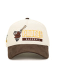 San Diego Padres Chrome Brown Corduroy 2 Tone Petco Park SP 9Forty A-Frame Snapback