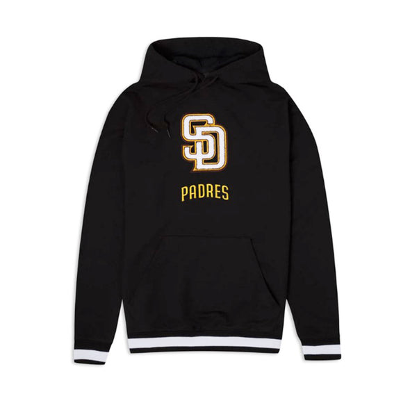 New Era San Diego Padres Logo Select Black White Pullover Hoody