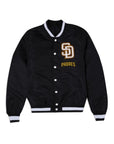 New Era San Diego Padres Logo Select Black White Jacket
