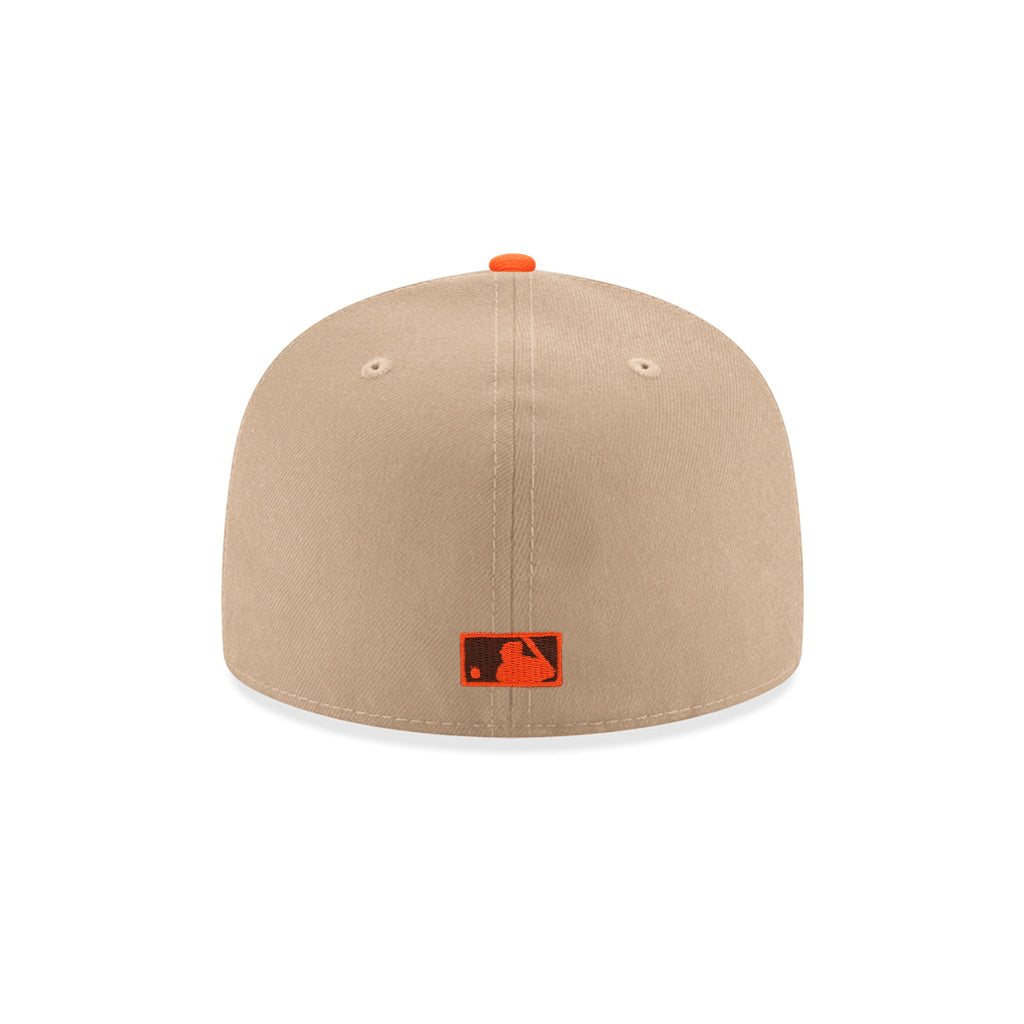 San Diego Padres Camel Khaki Padres Baseball Club Side Patch 59Fifty Fitted