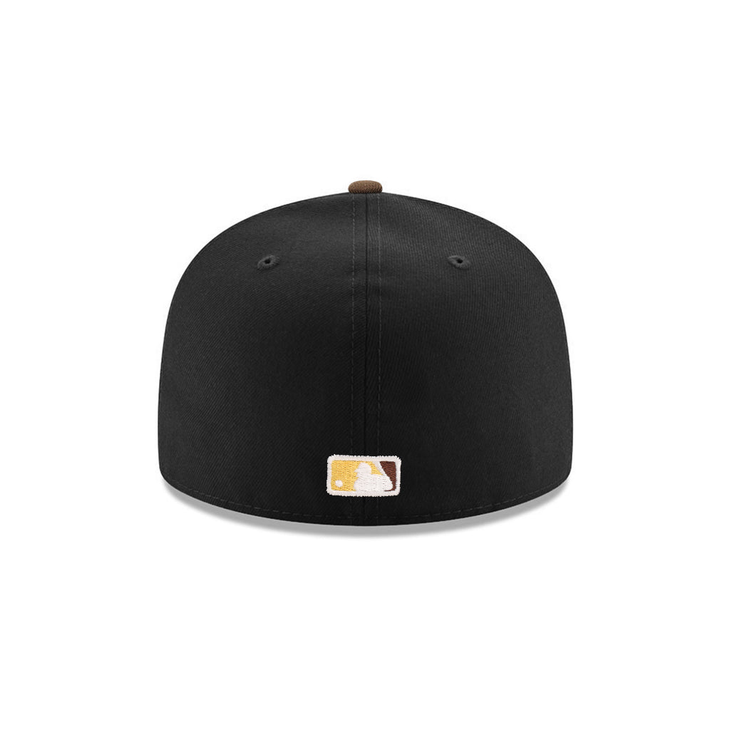 San Diego Padres Old English Black 59Fifty Fitted