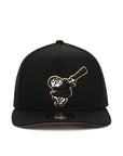 San Diego Padres Swinging Friar Mascot Black 9Fifty A-Frame Snapback