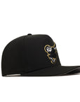 San Diego Padres Swinging Friar Mascot Black 9Fifty A-Frame Snapback