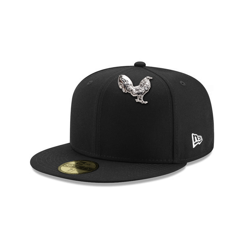 CrownMinded Rooster Cock Tonal Cap Pin
