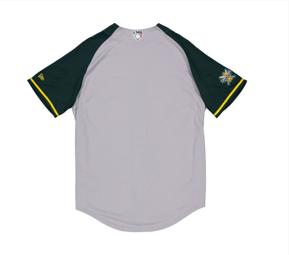 Pericos De Puebla Club De Beisbol LMB Gray Green Away Jersey