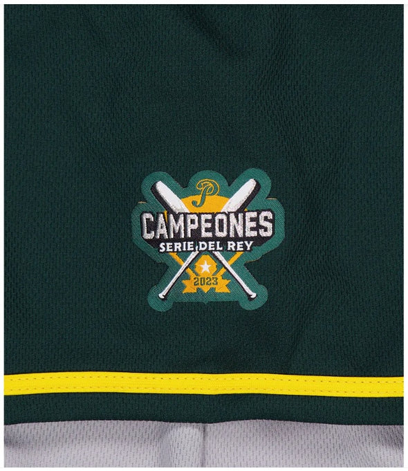 Pericos De Puebla Club De Beisbol LMB Gray Green Away Jersey