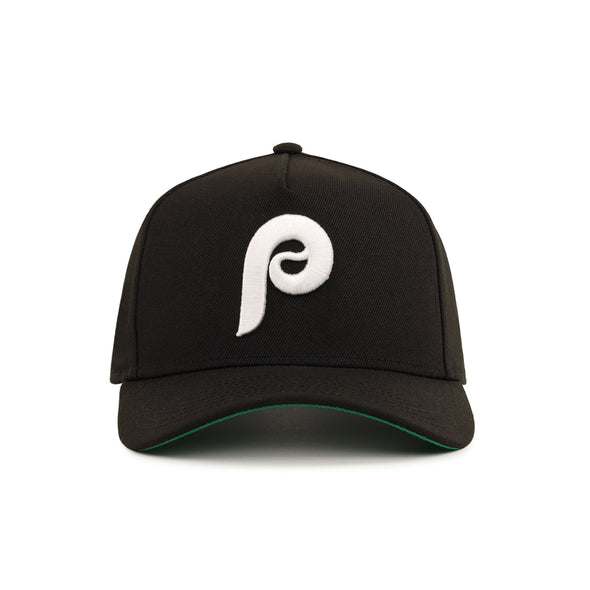 Philadelphia Phillies Retro Team Logo SP Black 9Forty A-Frame Snapback