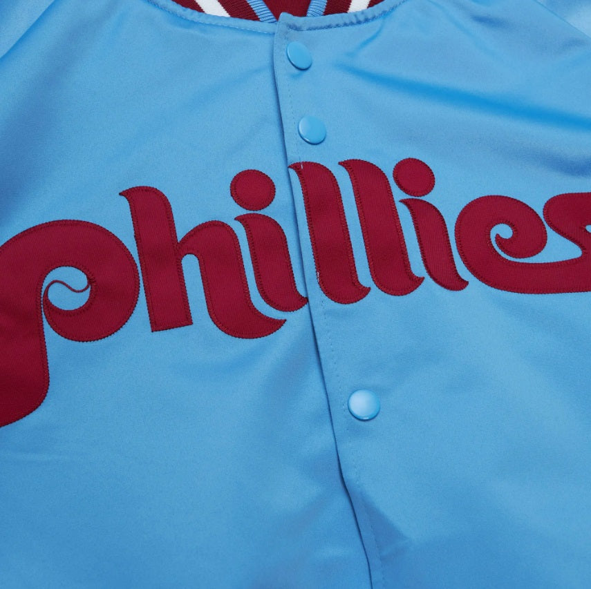 Mitchell &amp; Ness Philadelphia Phillies Lightweight Satin Jacket