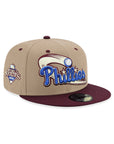Philadelphia Phillies Camel Maroon 2 Tone 2008 World Series SP 59Fifty Fitted