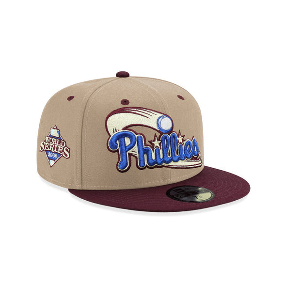 Philadelphia Phillies Camel Maroon 2 Tone 2008 World Series SP 59Fifty Fitted