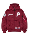 New Era X Alpha Industries Philadelphia Phillies L-2B Hooded Bomber Jacket