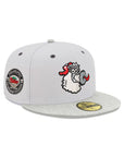 Philadelphia Phillies Gray Heather Gray 2 Tone Veterans Stadium Side Patch 59Fifty Fitted