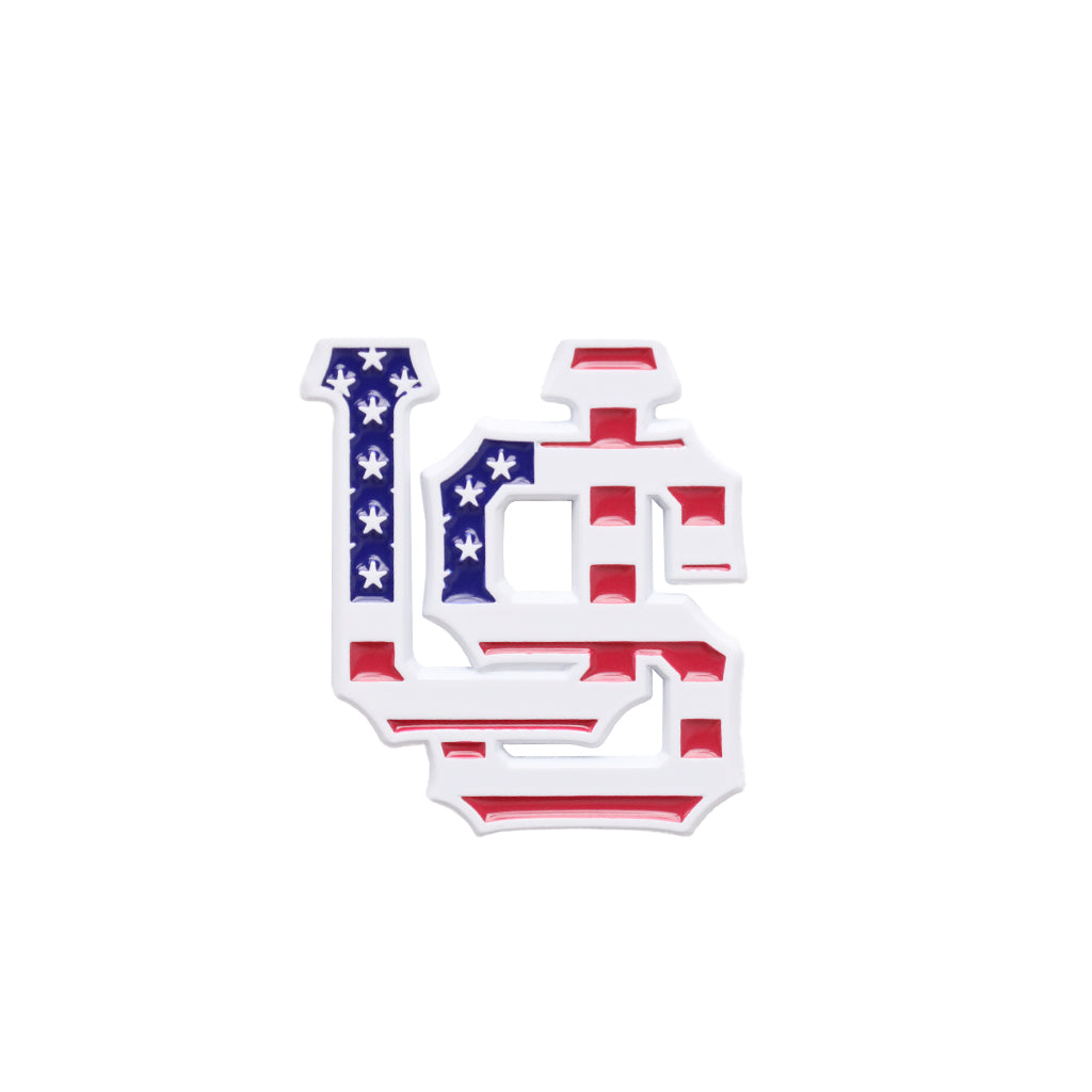 CrownMinded X USA Red White Blue Patriotic US Letter Pin