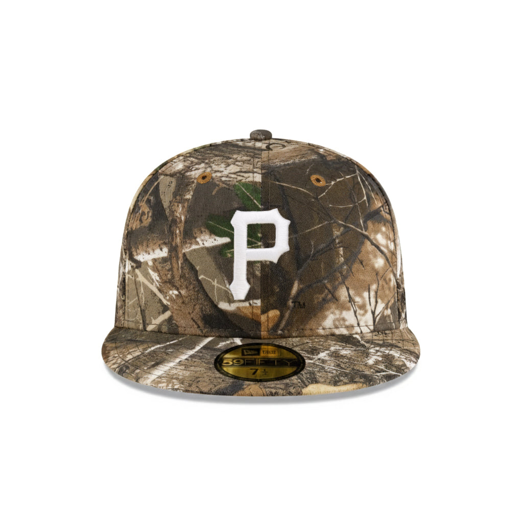 Pittsburgh Pirates Real Tree On White 59Fifty Fitted