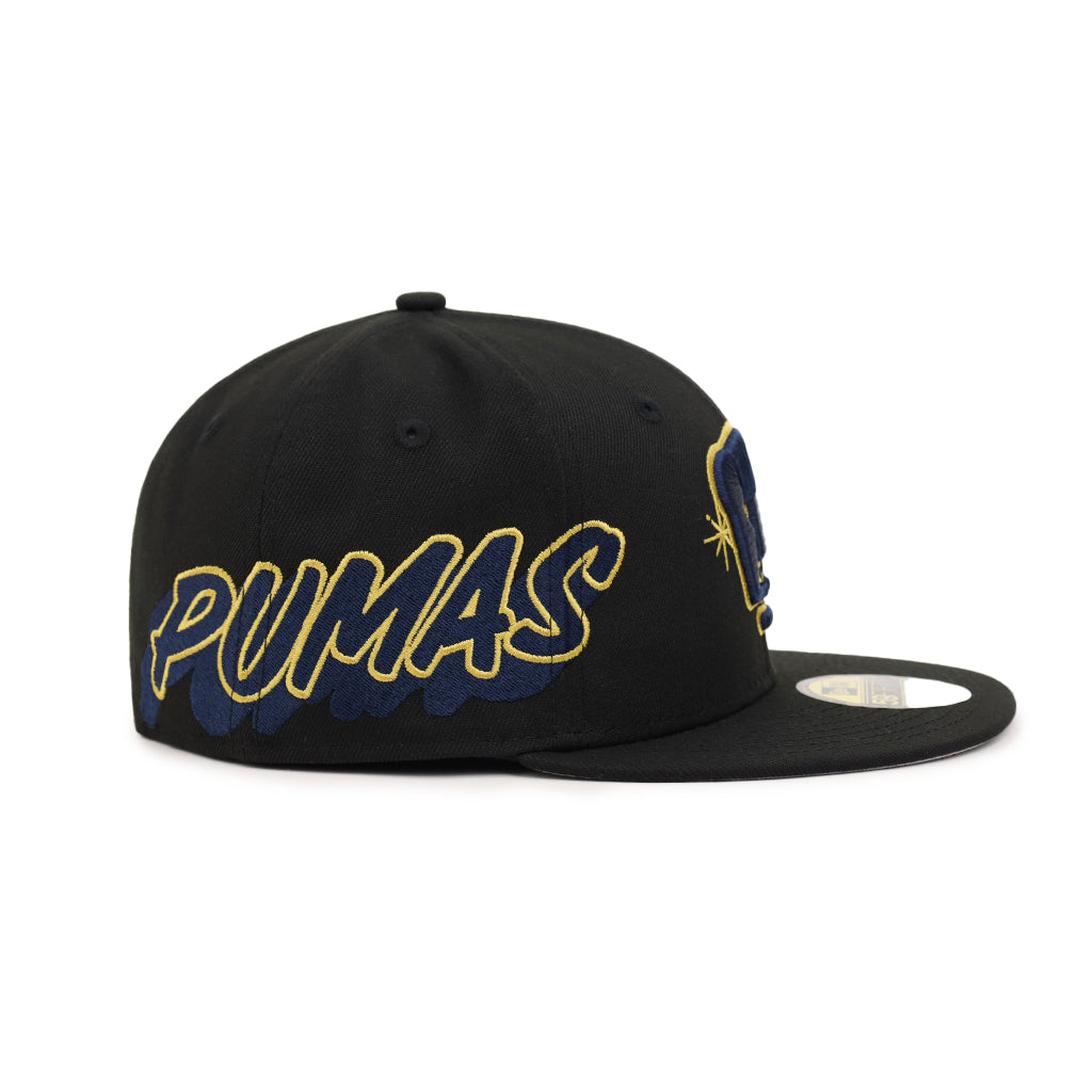 Mexico Pumas Side Script Black Team 59Fifty Fitted