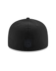 Las Vegas Raiders Black on Black Metal Badge 59Fifty Fitted