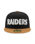 Las Vegas Raiders Black Bronze 2 Tone 60th Anniversary SP 59Fifty Fitted