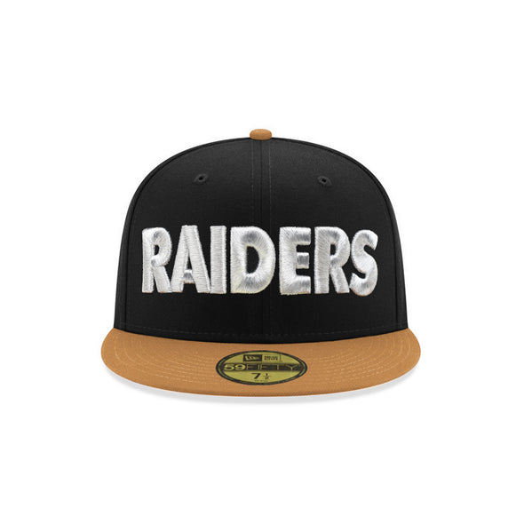 Las Vegas Raiders Black Bronze 2 Tone 60th Anniversary SP 59Fifty Fitted