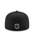 Las Vegas Raiders Black on Chrome Metal Badge 59Fifty Fitted