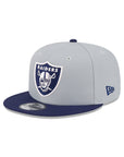 Las Vegas Raiders Gray Navy 2 Tone 9Fifty Snapback