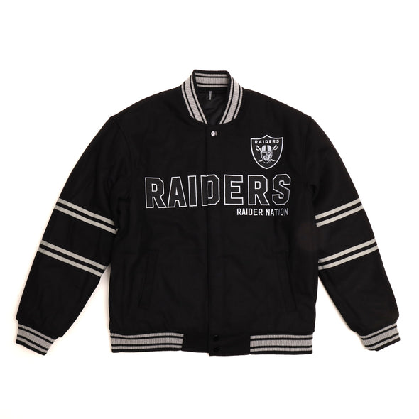 Las Vegas Raiders Black Wool Jacket