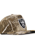 Las Vegas Raiders Real Tree On White 9Fifty A-Frame Snapback