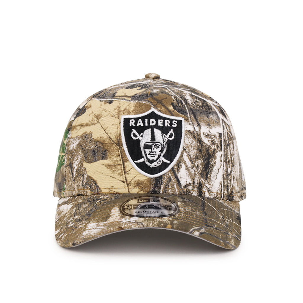 Las Vegas Raiders Real Tree 9Forty A-Frame Snapback