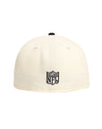 Oakland Raiders Chrome Black 2 Tone Shield Logo SP 59Fifty Fitted