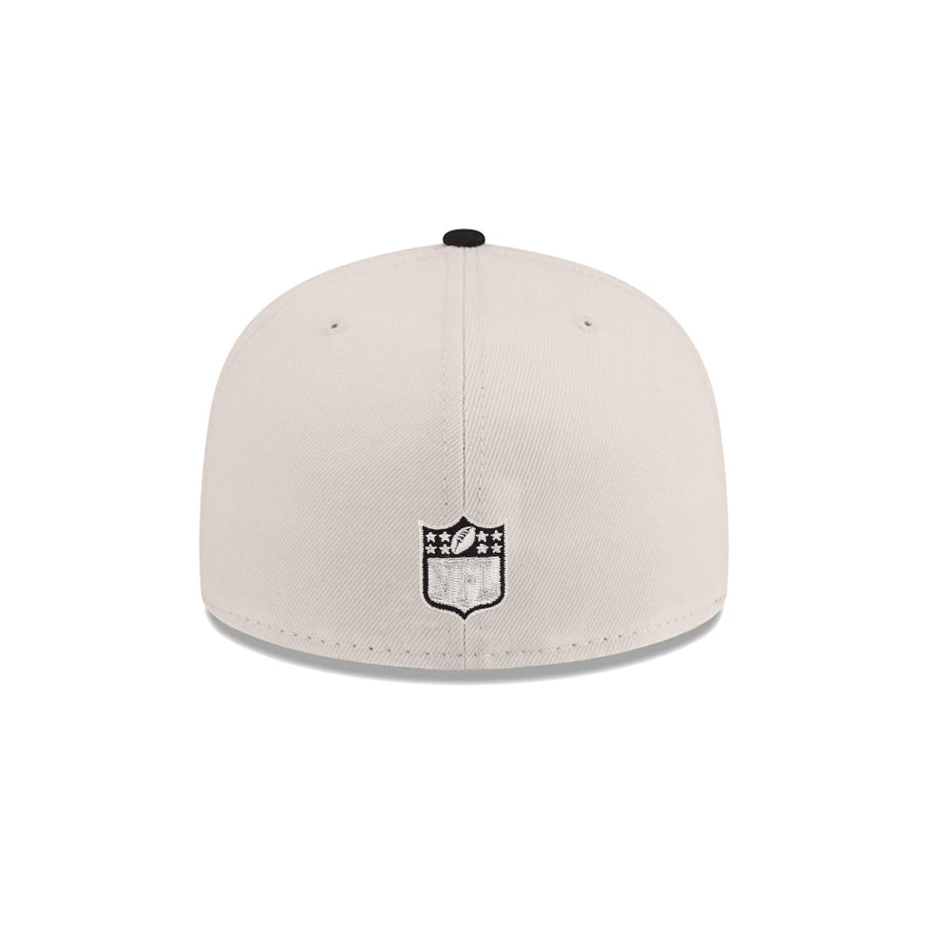 Las Vegas Raiders Script Stone Black 2 Tone 60th Anniversary SP 59Fifty Fitted