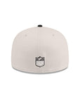 Las Vegas Raiders Script Stone Black 2 Tone 60th Anniversary SP 59Fifty Fitted
