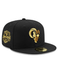Los Angeles Rams Black Metallic Gold Super Bowl LVI Champions SP 59Fifty Fitted