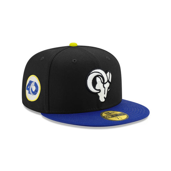 Los Angeles Rams Black Blue 2 Tone 40th Anniversary SP 59Fifty Fitted