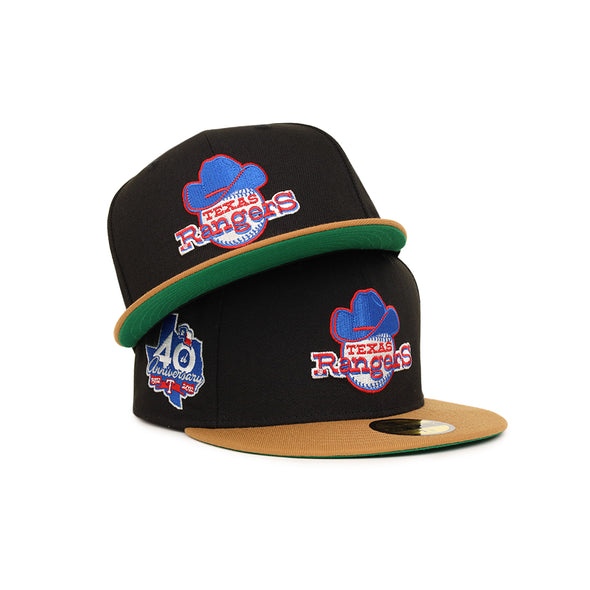 Texas Rangers Black Bronze 2 Tone 40th Anniversary SP 59Fifty Fitted