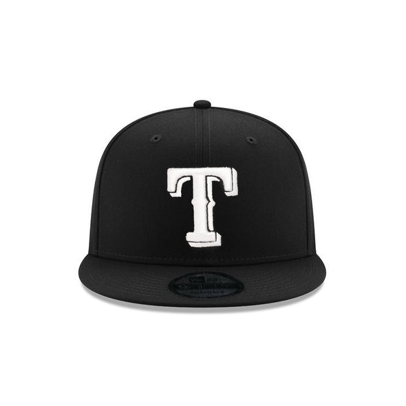 Texas Rangers Black on White 9Fifty Snapback