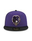 Baltimore Ravens Purple Black 2 Tone Ravens Shield SP 59Fifty Fitted