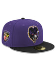 Baltimore Ravens Purple Black 2 Tone Ravens Shield SP 59Fifty Fitted