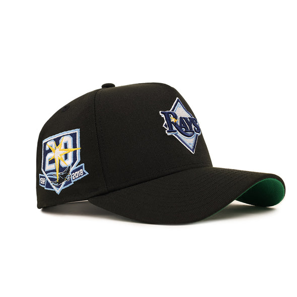 Tampa Bay Rays 20th Anniversary SP Black 9Forty A-Frame Snapback