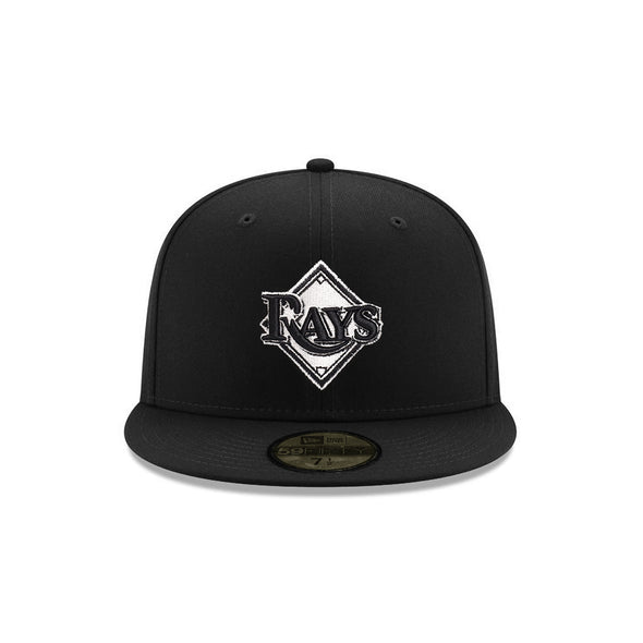 Tampa Bay Rays Black on White 59Fifty Fitted