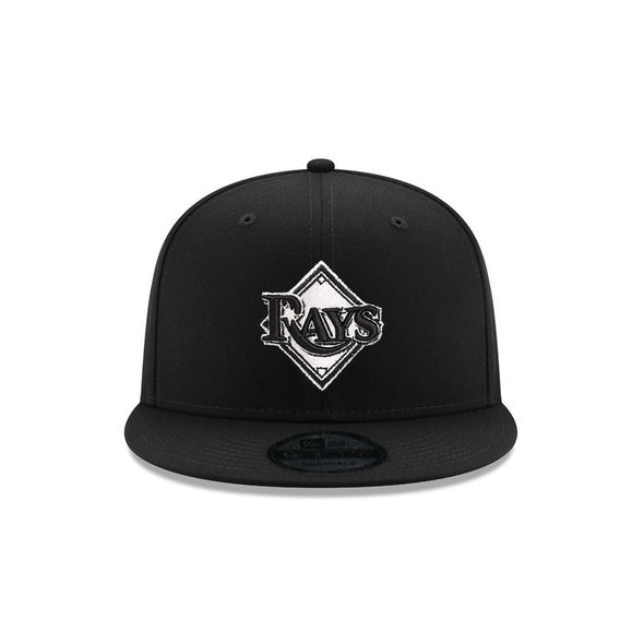 Tampa Bay Rays Black on White 9Fifty Snapback