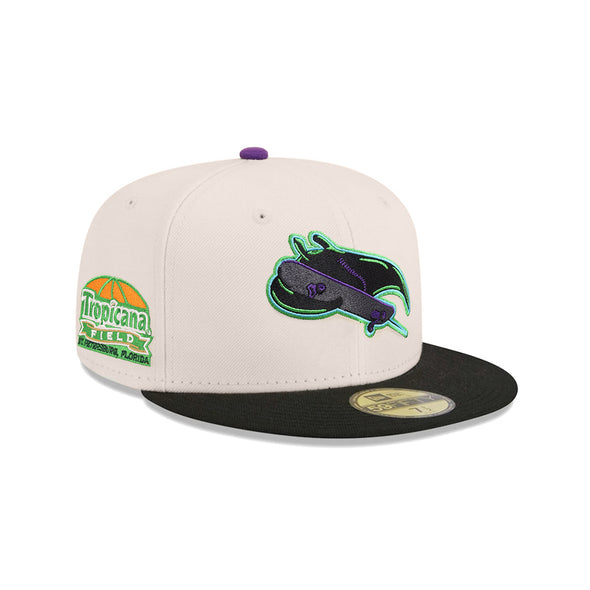 Tampa Bay Rays Stone Black 2 Tone Tropicana Field SP 59Fifty Fitted