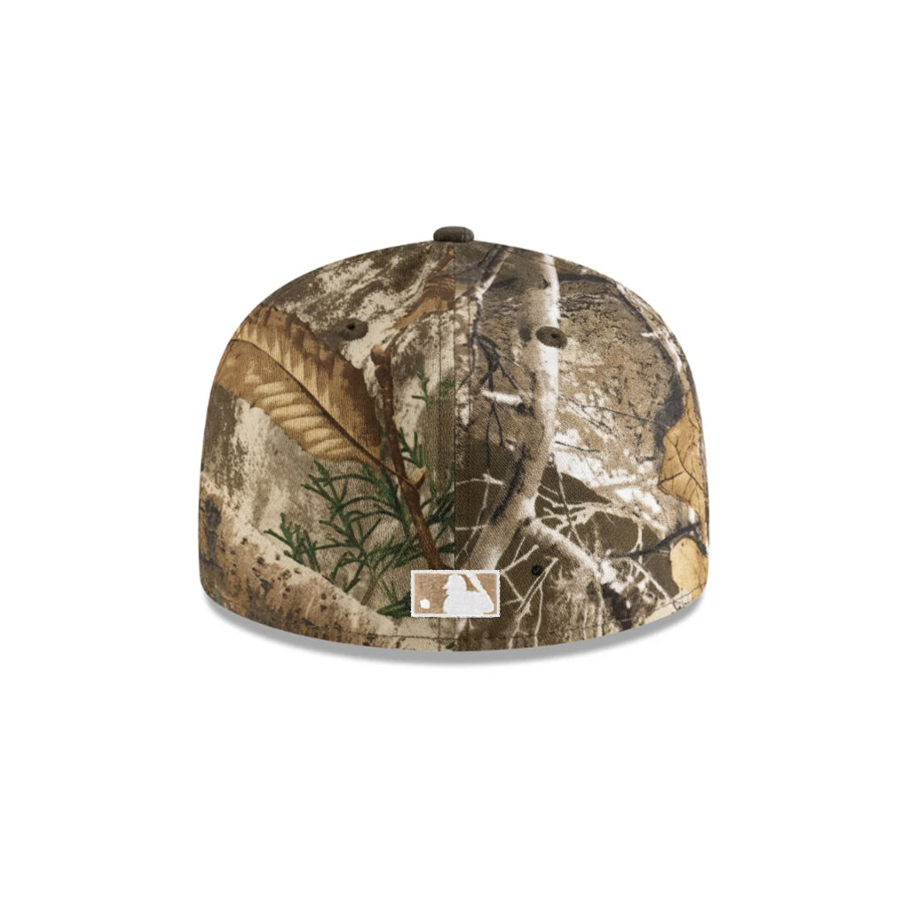 Chicago Cubs Real Tree On White 59Fifty Fitted