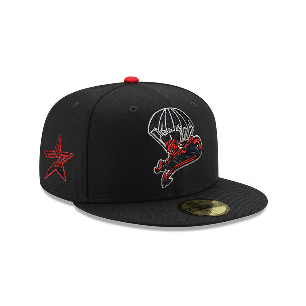 Fayetteville Woodpeckers Eighty Deuces Alternate Black Astros Logo SP 59Fifty Fitted
