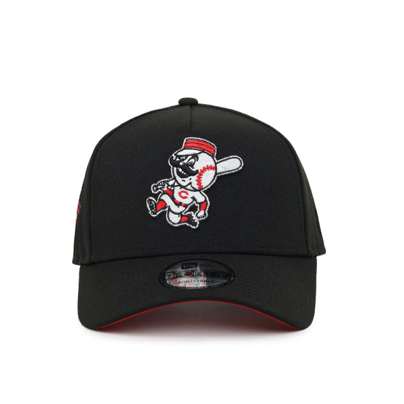 Cincinnati Reds Mr. Legs Mascot 150th Anniversary SP Black 9Forty A-Frame Snapback