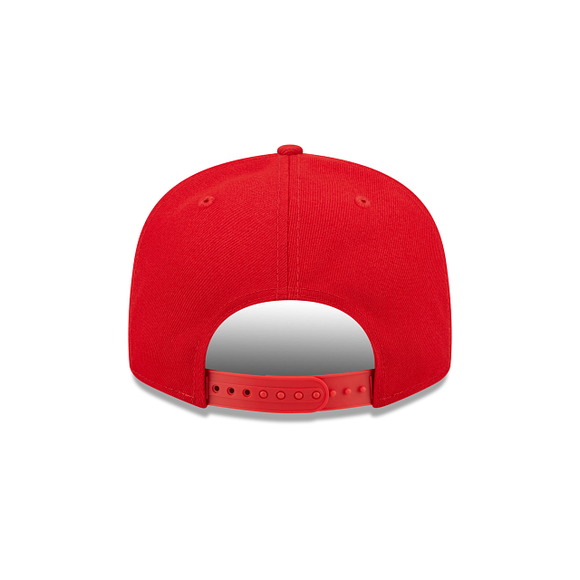 East Los Old English Graffiti Font Red on Black 9Fifty Snapback