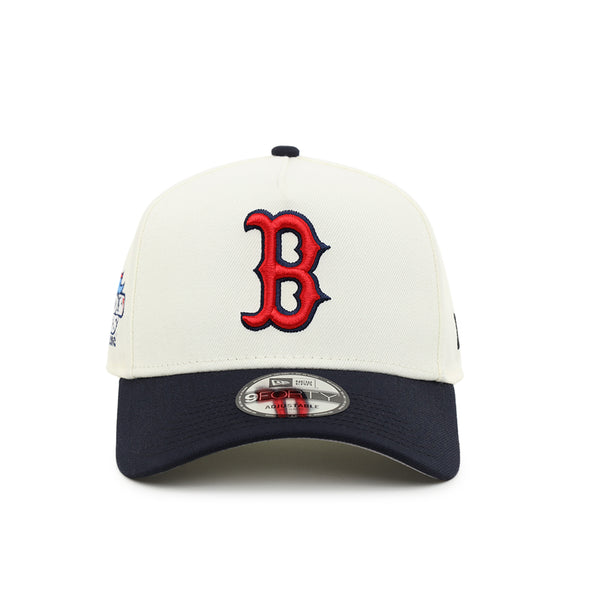 Boston Red Sox Chrome Navy 2 Tone 2013 World Series SP Black 9Forty A-Frame Snapback