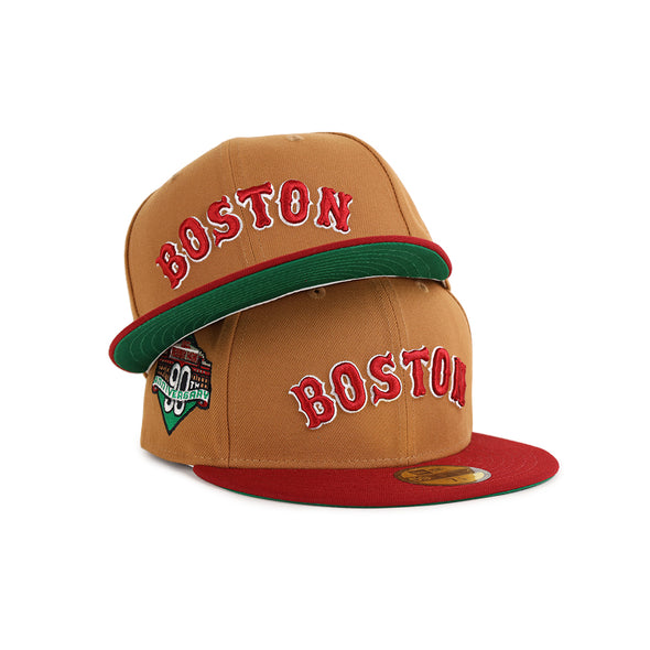 Boston Red Sox Bronze Red 2 Tone Fenway Park 90th Anniversary SP 59Fifty Fitted